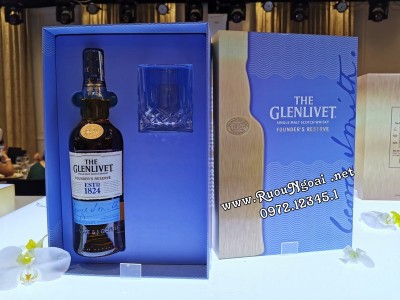 Rượu Glenlivet Founder's Resere - Hộp Quà 2020