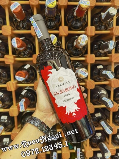 Rượu Vang Bacio Rosso Vernice Primitivo
